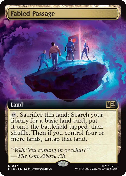 Image for Fabled Passage (Extended Art) (471) [Commander: Marvel Super Heroes] - Magic: The Gathering