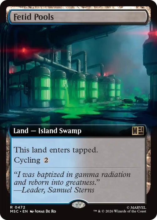 Image for Fetid Pools (Extended Art) (472) [Commander: Marvel Super Heroes] - Magic: The Gathering