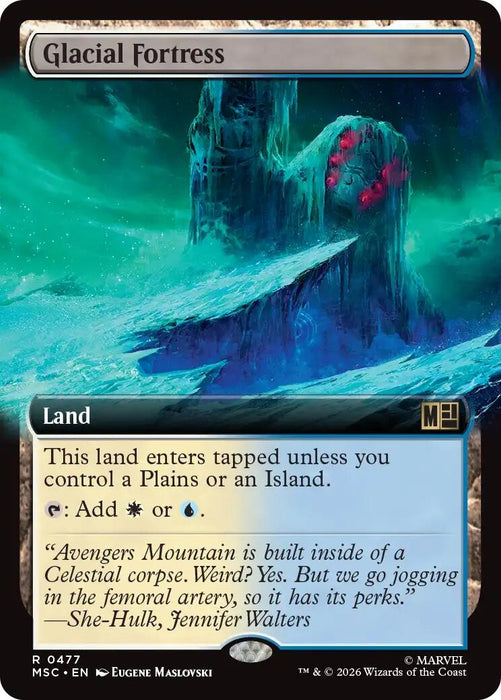 Image for Glacial Fortress (Extended Art) (477) [Commander: Marvel Super Heroes] - Magic: The Gathering