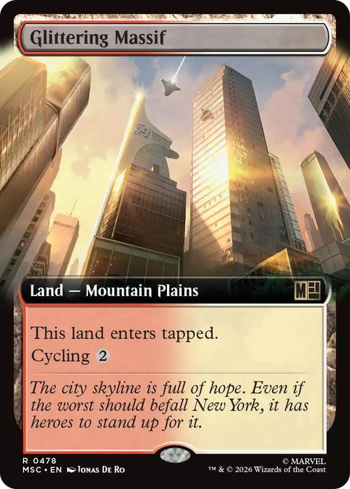 Image for Glittering Massif (Extended Art) (478) [Commander: Marvel Super Heroes] - Magic: The Gathering