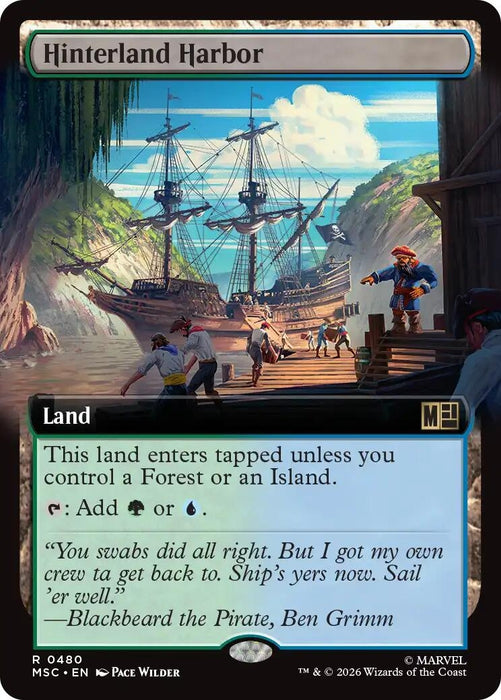 Image for Hinterland Harbor (Extended Art) (480) [Commander: Marvel Super Heroes] - Magic: The Gathering