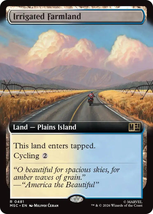 Image for Irrigated Farmland (Extended Art) (481) [Commander: Marvel Super Heroes] - Magic: The Gathering