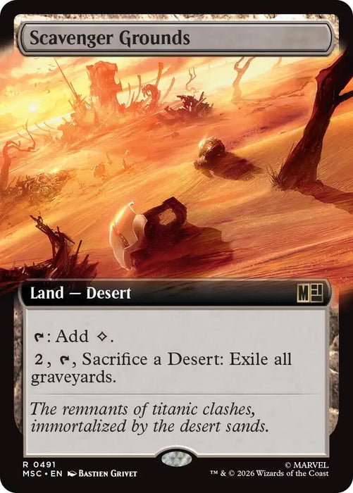 Image for Scavenger Grounds (Extended Art) (491) [Commander: Marvel Super Heroes] - Magic: The Gathering