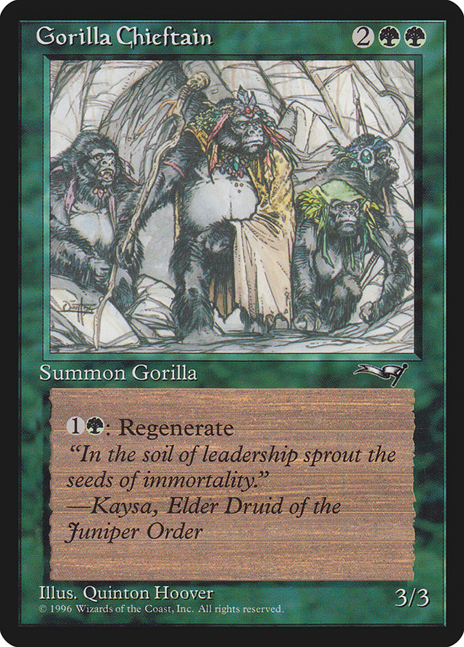 Gorilla Chieftain (2 Gorillas) (78) [Alliances]