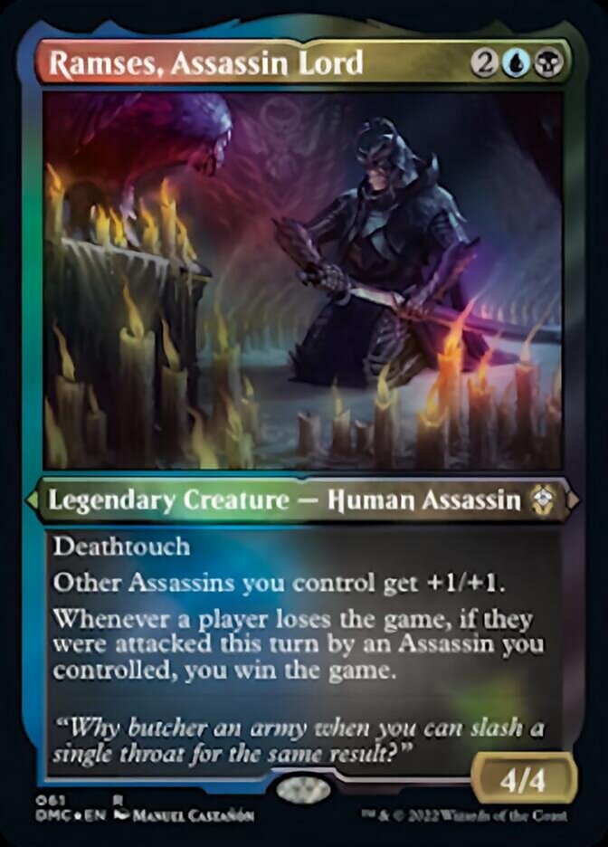 Ramses, Assassin Lord (Foil Etched) (61) [Commander: Dominaria United]