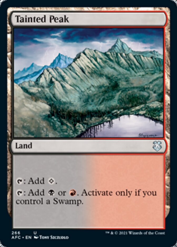 Tainted Peak (266) [Commander: Adventures in the Forgotten Realms]