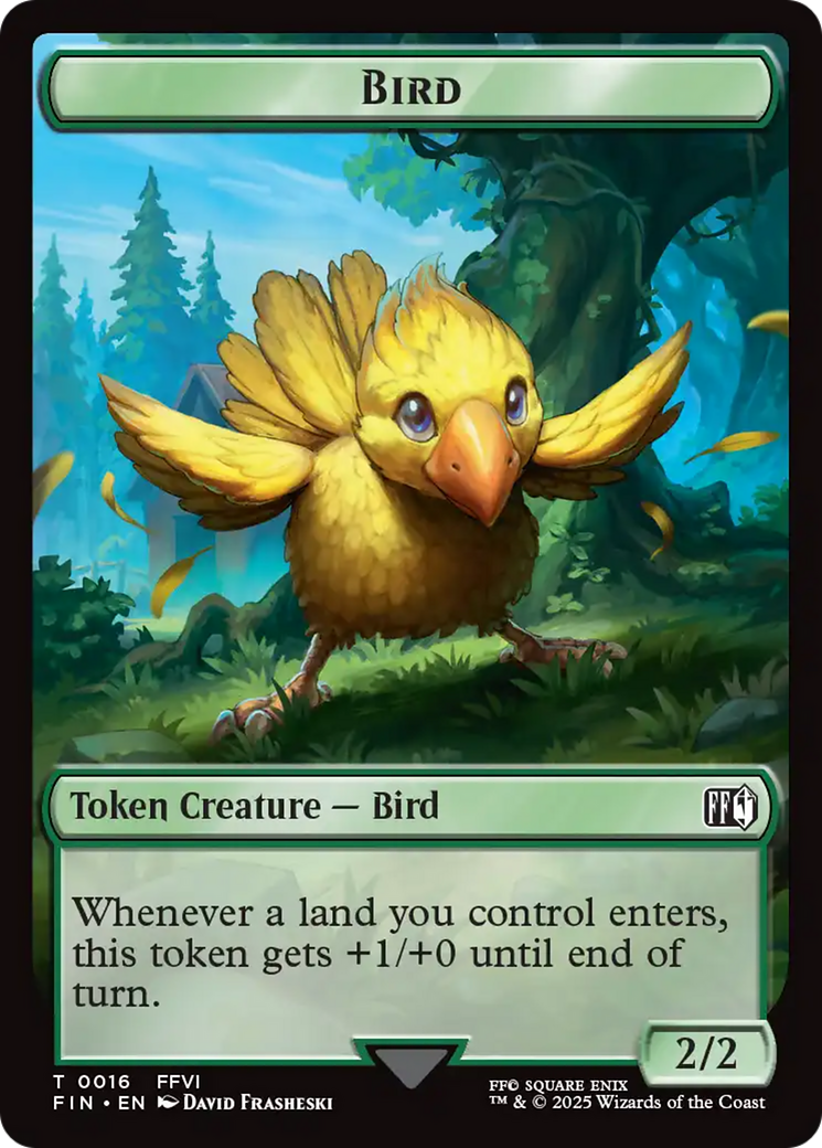 Hero (0007) // Bird (0016) Double-Sided Token (7 // 16) [FINAL FANTASY]