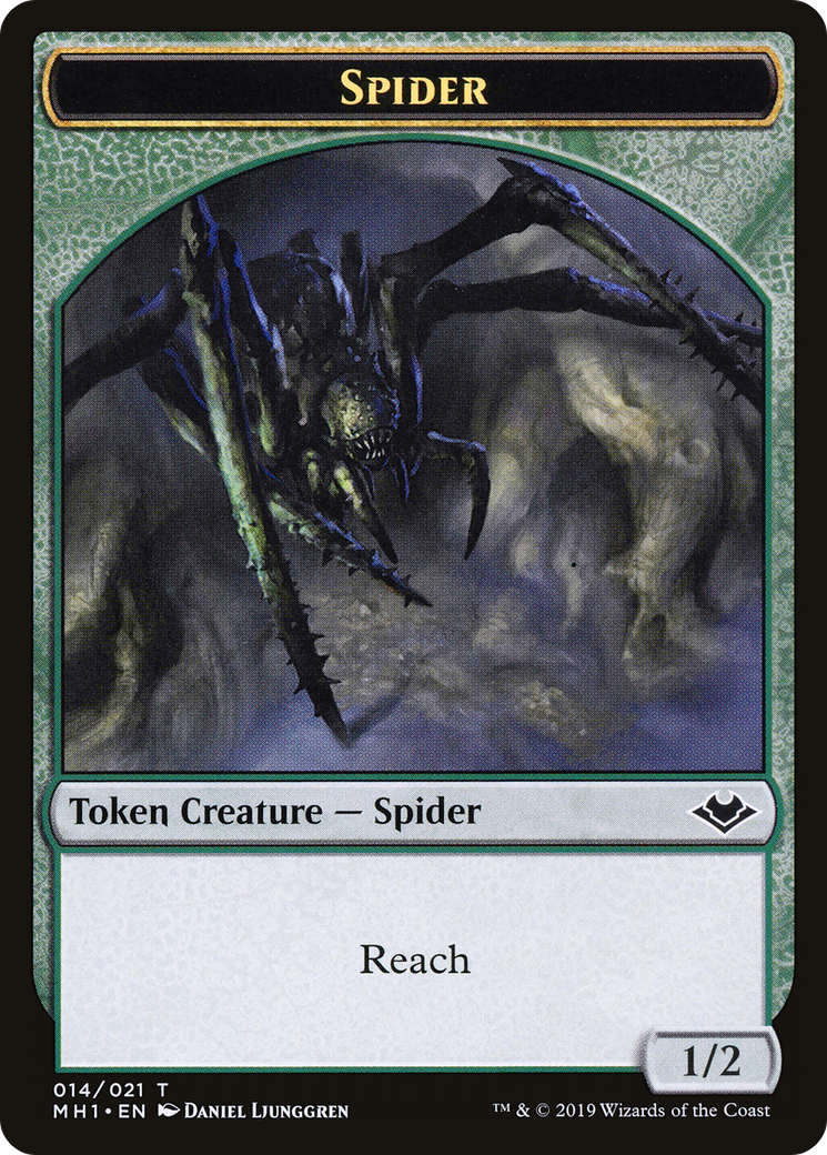 Shapeshifter // Spider Double-Sided Token (1 // 14) [Modern Horizons]