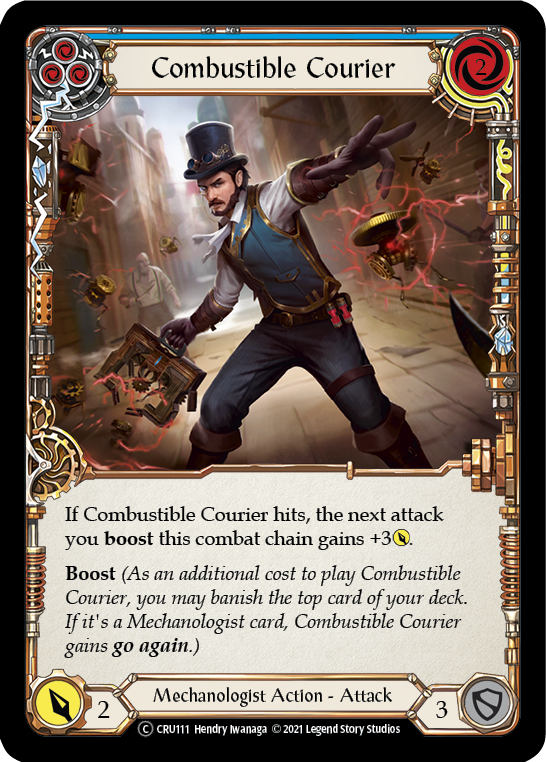 Combustible Courier (Blue) (CRU111) [Crucible of War]