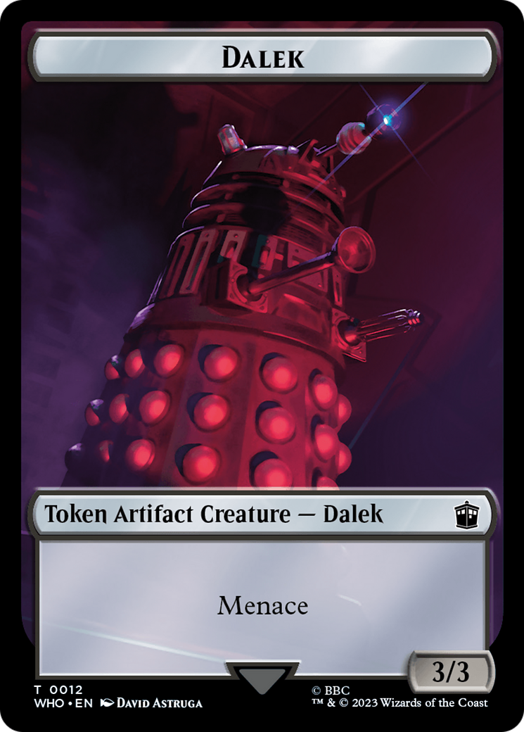 Dalek // Food (0025) Double-Sided Token (12 // 25) [Universes Beyond: Doctor Who]