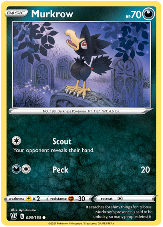 Murkrow (093/163) [SWSH05: Battle Styles]