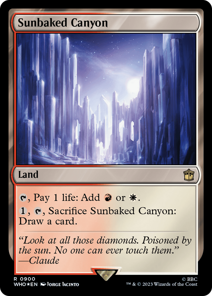 Sunbaked Canyon (Surge Foil) (900) [Universes Beyond: Doctor Who]