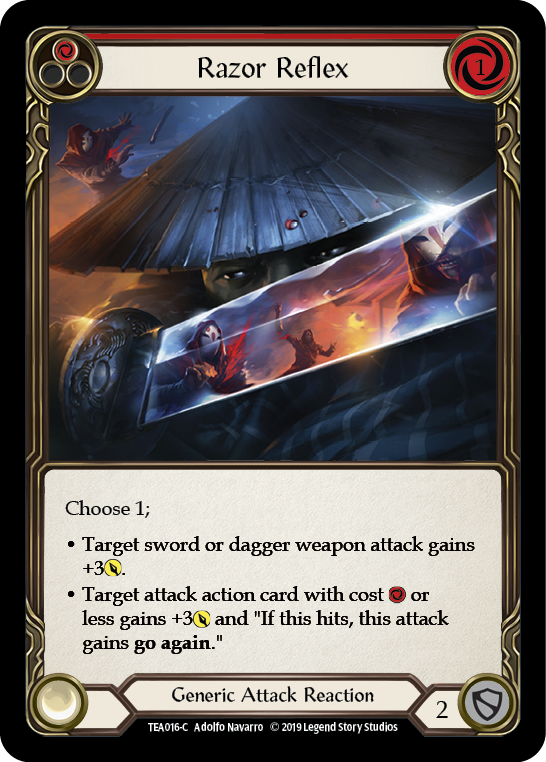Razor Reflex (Red) (TEA016) [Hero Deck: Dorinthea]