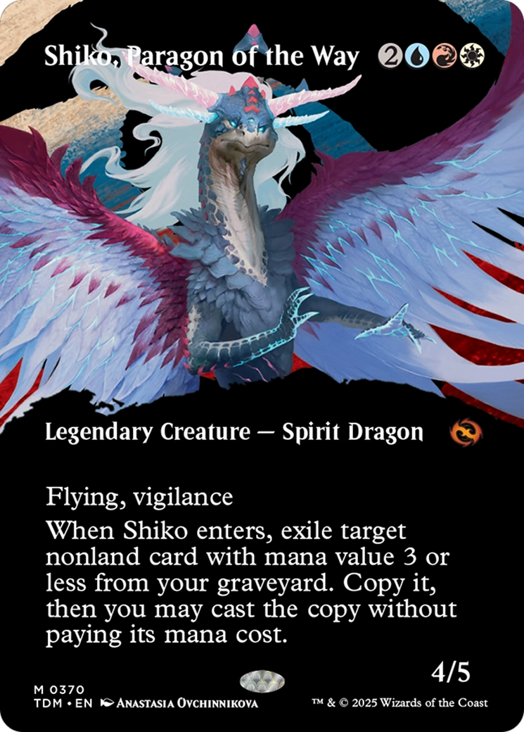 Shiko, Paragon of the Way (Borderless) (370) [Tarkir: Dragonstorm]