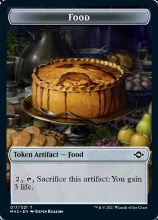 Food (017) // Thopter Double-Sided Token (17 // 19) [Modern Horizons 2]