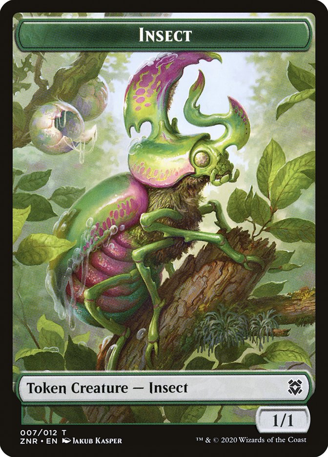 Illusion // Insect Double-Sided Token (6 // 7) [Zendikar Rising]