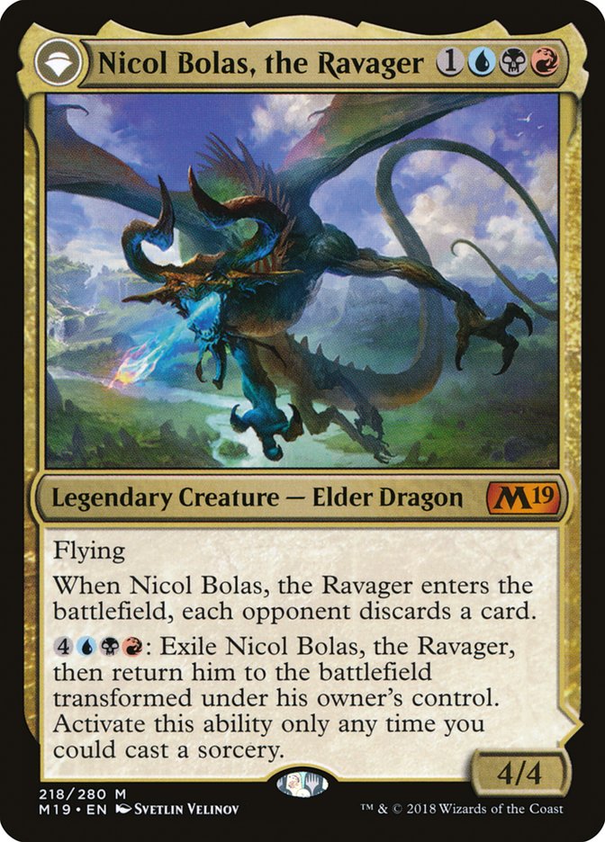 Nicol Bolas, the Ravager (218) [Core Set 2019]