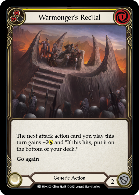 Warmonger's Recital (Yellow) (MON300) [Monarch]