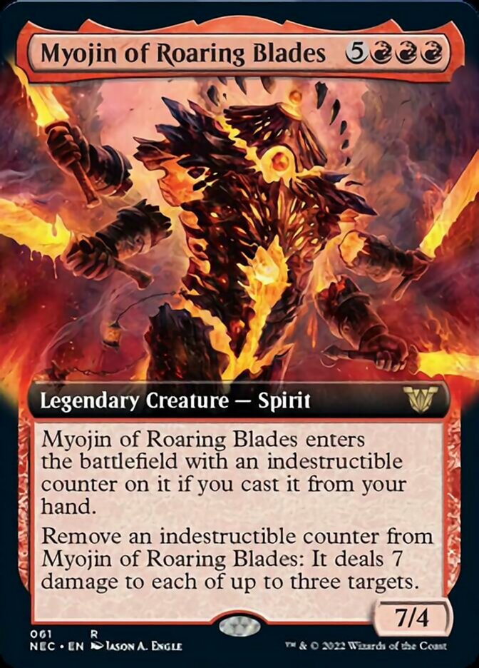 Myojin of Roaring Blades (Extended Art) (61) [Commander: Kamigawa: Neon Dynasty]