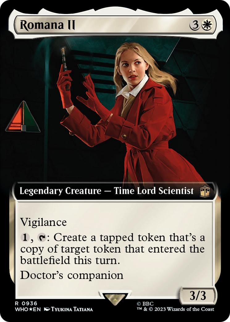 Romana II (Extended Art) (Surge Foil) (936) [Universes Beyond: Doctor Who]