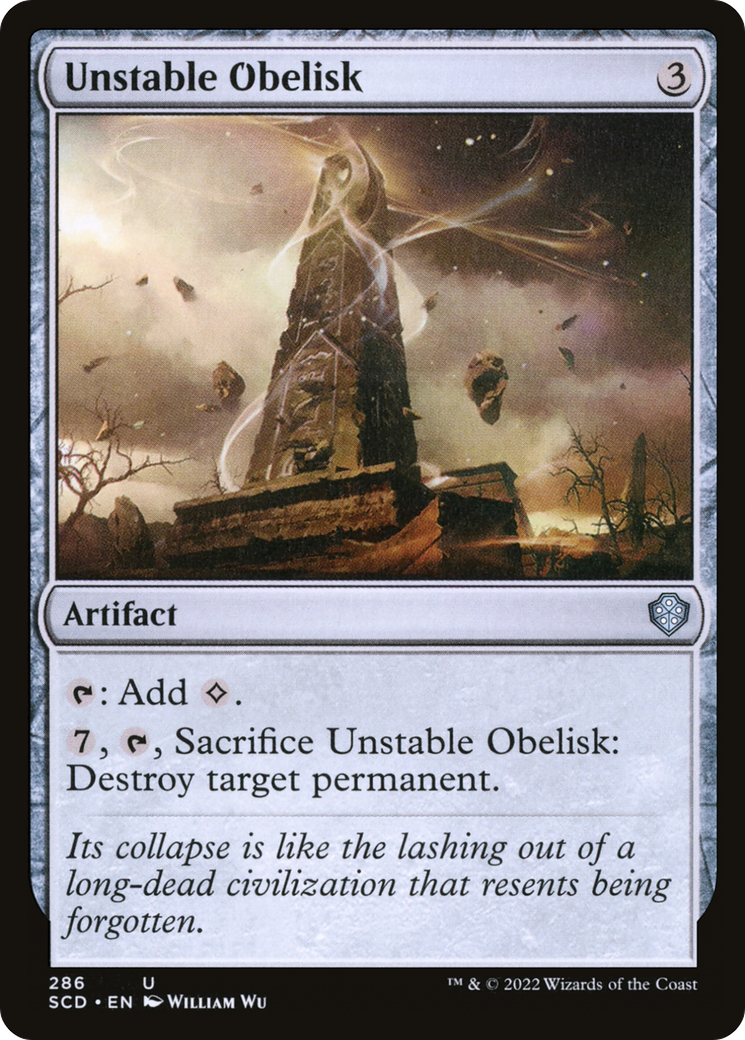 Unstable Obelisk (286) [Starter Commander Decks]