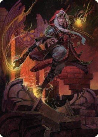 Jaya, Fiery Negotiator Art Card (35/81) (35) [Art Series: Dominaria United]