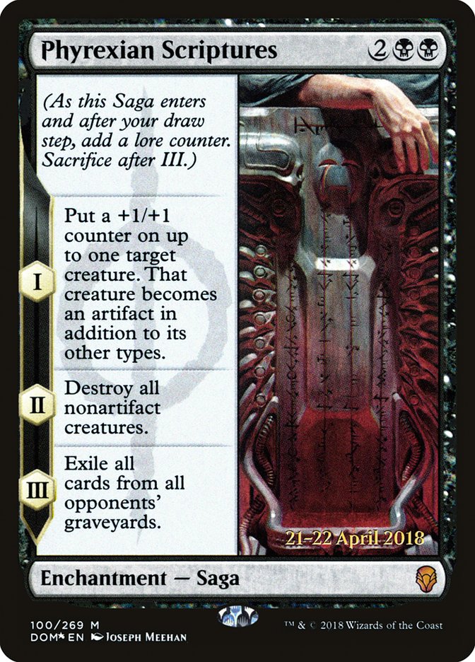 Phyrexian Scriptures (100) [Prerelease Cards]