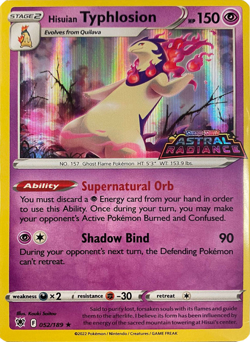 Hisuian Typhlosion - 052/189 (GameStop Exclusive) (052/189) [Miscellaneous Cards & Products]
