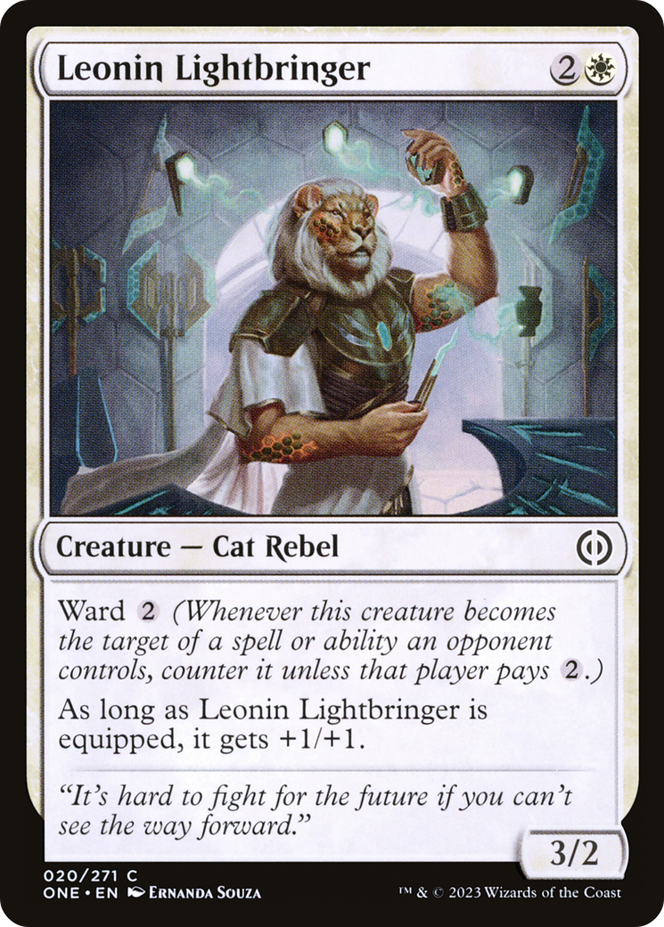 Leonin Lightbringer (20) [Phyrexia: All Will Be One]