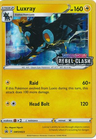 Luxray - SWSH023 (Prerelease) [Staff] (SWSH023) [SWSH: Sword & Shield Promo Cards]