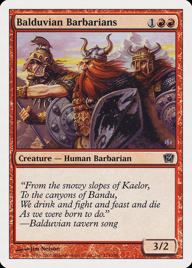 Balduvian Barbarians (174) [9th Edition]