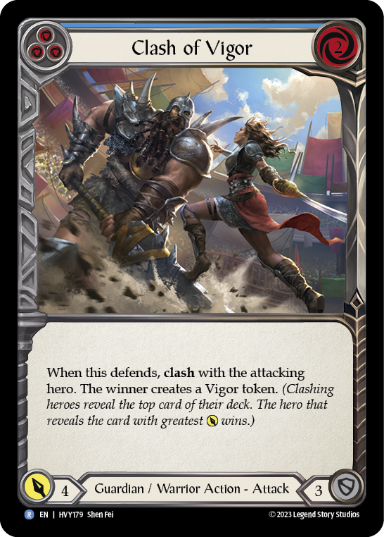 Clash of Vigor (Blue) (HVY179) [Heavy Hitters]