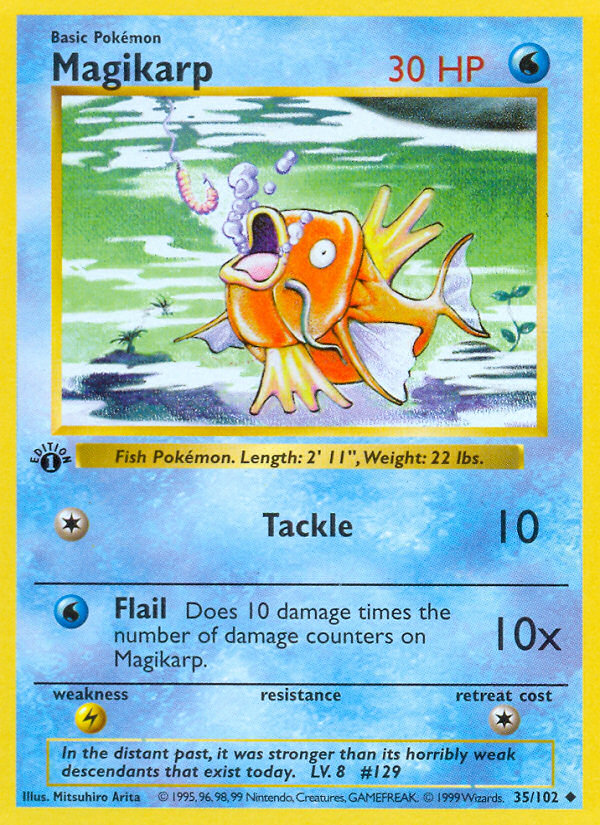 Magikarp (035/102) [Base Set (Shadowless)]
