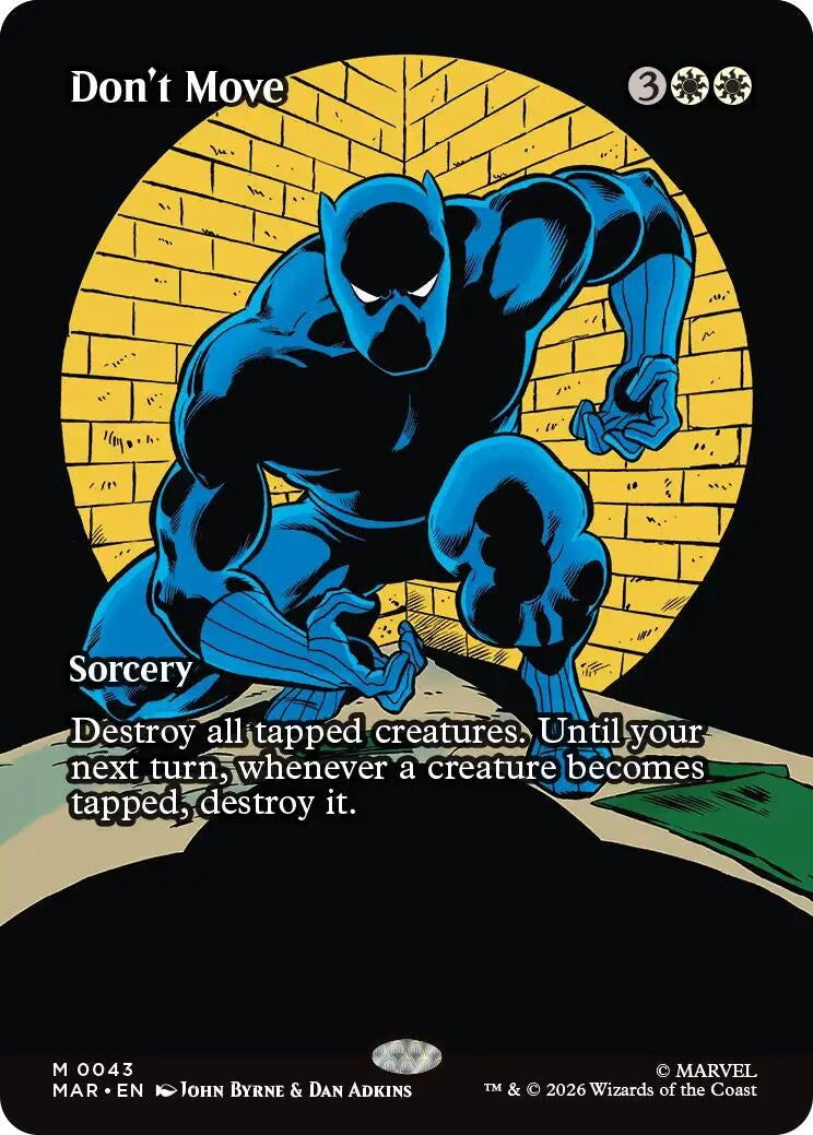 Image for Don't Move (Borderless) (43) [Marvel Universe Eternal-Legal] {MAR} - Magic: The Gathering