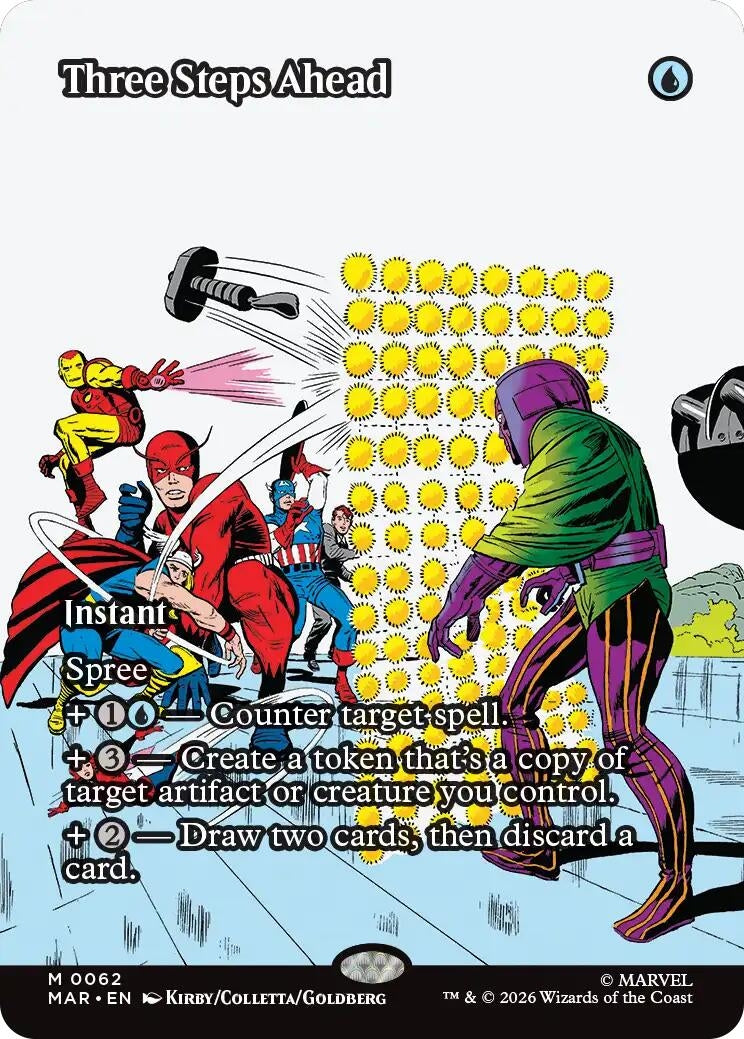 Image for Three Steps Ahead (Borderless) (62) [Marvel Universe Eternal-Legal] {MAR} - Magic: The Gathering