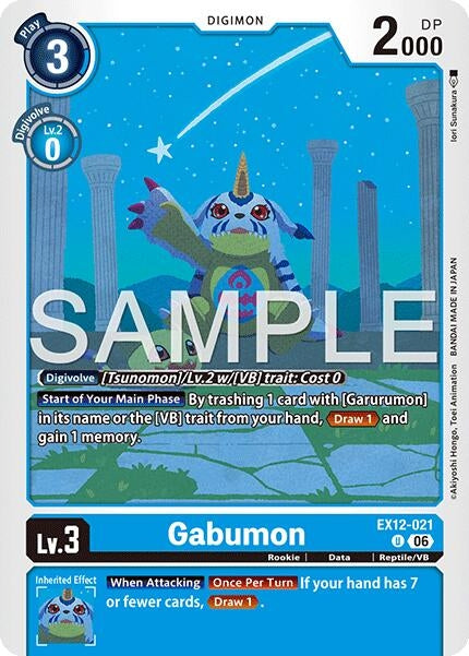 Image for Gabumon (EX12-021 U) [Digital World Shambala] {EX-12} - Digimon Card Game