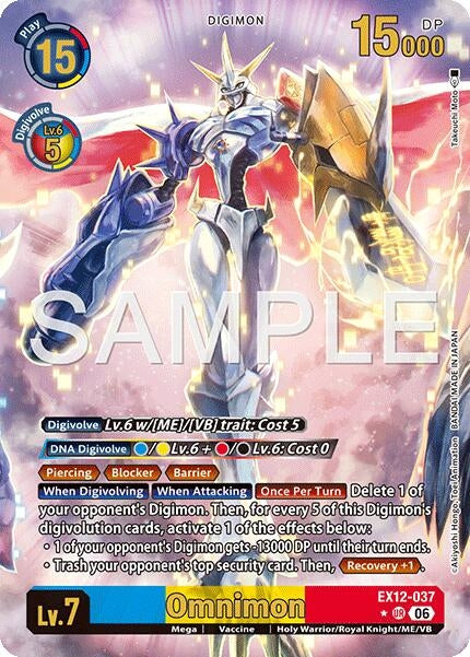 Image for Omnimon (Alternate Art) (EX12-037 UR) [Digital World Shambala] {EX-12} - Digimon Card Game