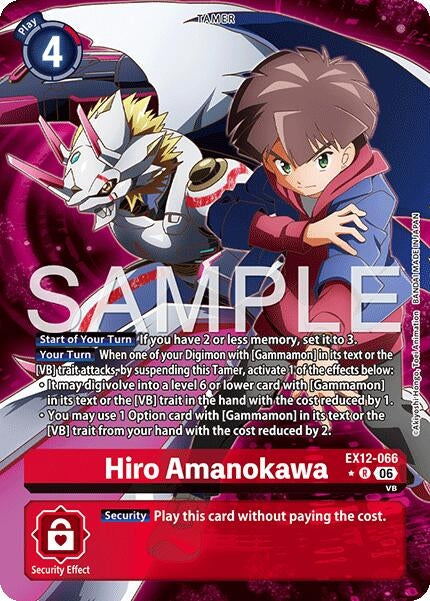 Image for Hiro Amanokawa (Alternate Art) (EX12-066 R) [Digital World Shambala] {EX-12} - Digimon Card Game