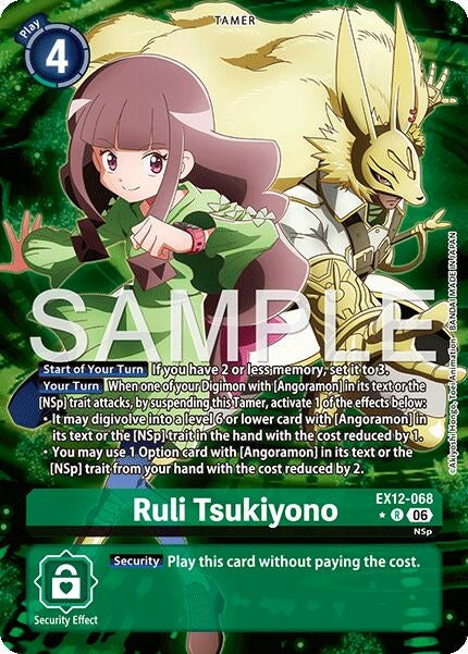 Image for Ruli Tsukiyono (Alternate Art) (EX12-068 R) [Digital World Shambala] {EX-12} - Digimon Card Game