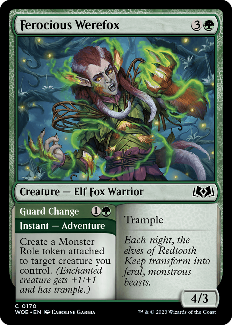 Ferocious Werefox (170) [Wilds of Eldraine]