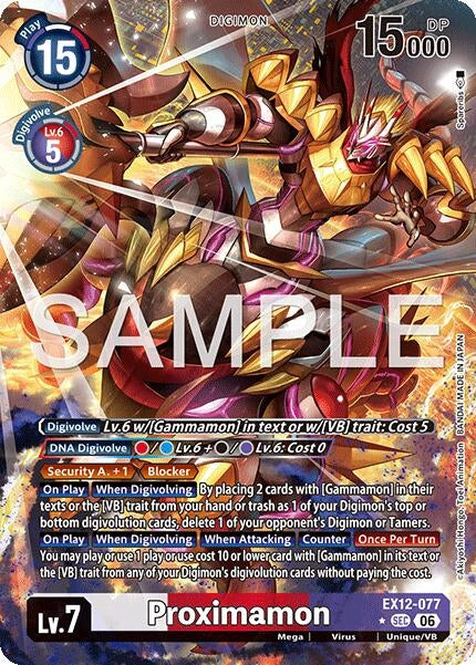 Image for Proximamon (Alternate Art) (EX12-077 SEC) [Digital World Shambala] {EX-12} - Digimon Card Game