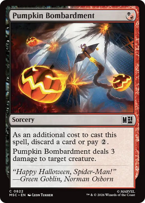 Image for Pumpkin Bombardment (822) [Commander: Marvel Super Heroes] - Magic: The Gathering