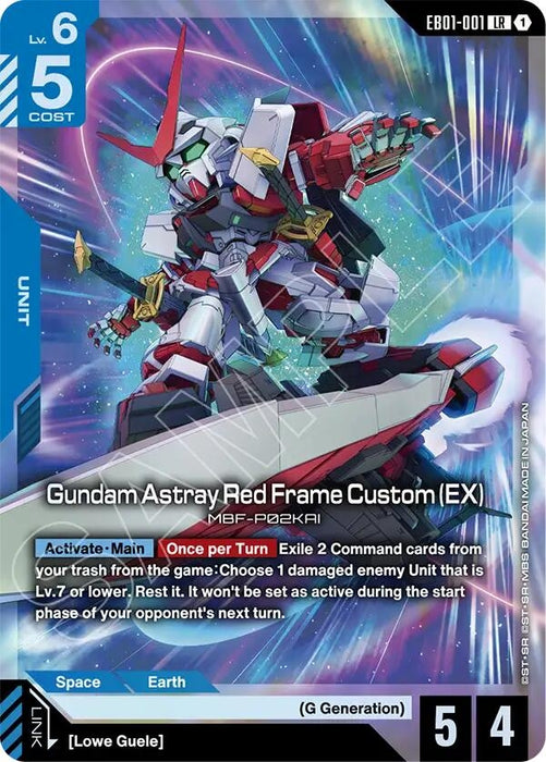 Image for Gundam Astray Red Frame Custom (EX) (EB01-001) [Eternal Nexus] - Gundam Card Game