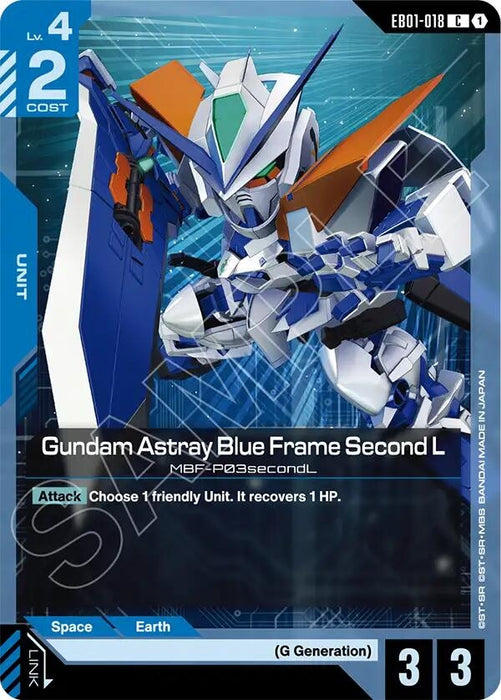 Image for Gundam Astray Blue Frame Second L (EB01-018) [Eternal Nexus] - Gundam Card Game