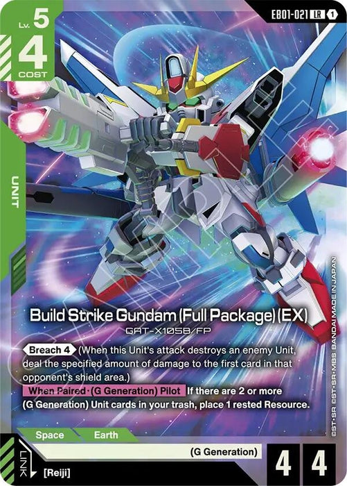 Image for Build Strike Gundam (Full Package) (EX) (EB01-021) [Eternal Nexus] - Gundam Card Game