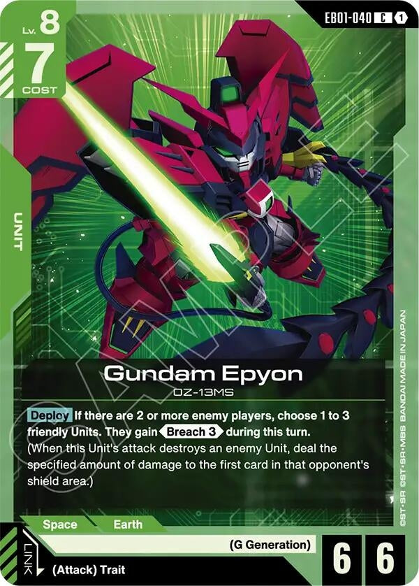 Image for Gundam Epyon (EB01-040) [Eternal Nexus] - Gundam Card Game