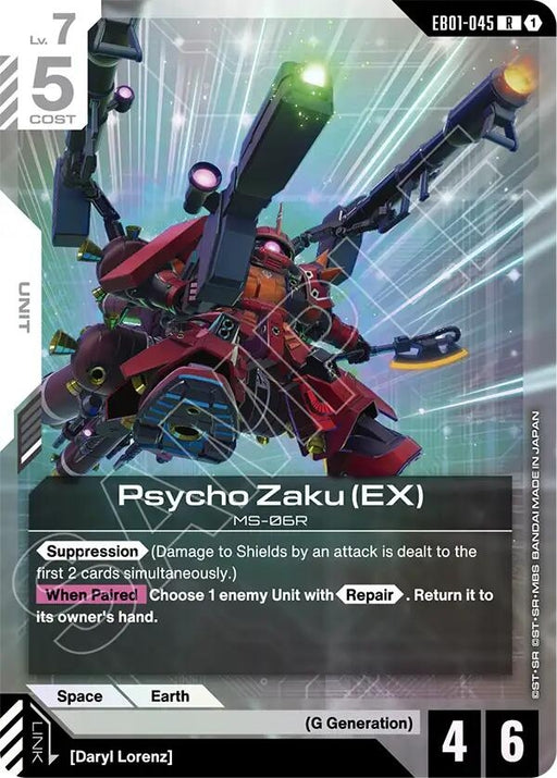 Image for Psycho Zaku (EX) (EB01-045) [Eternal Nexus] - Gundam Card Game
