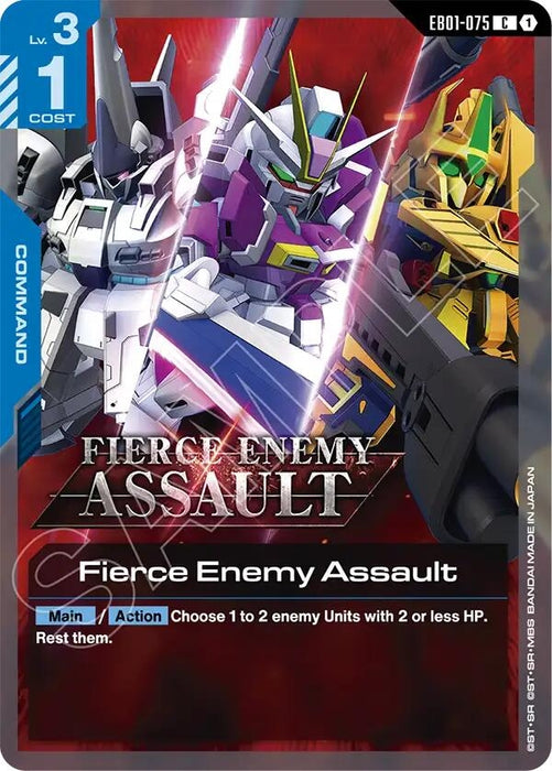 Image for Fierce Enemy Assault (EB01-075) [Eternal Nexus] - Gundam Card Game