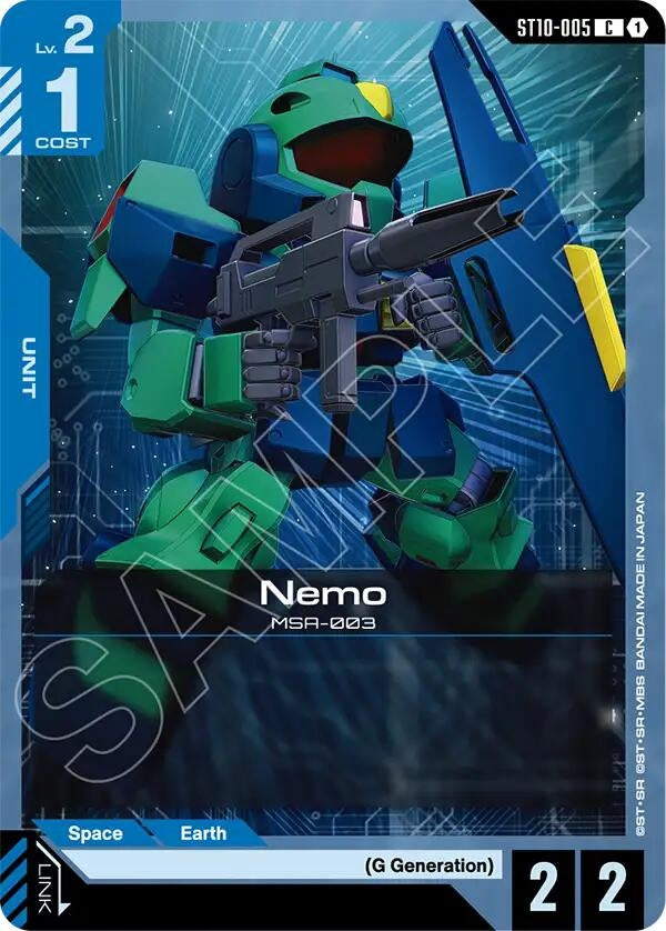 Image for Nemo (ST10-005) [Starter Deck 10: Generation Pulse] {ST10} - Gundam Card Game