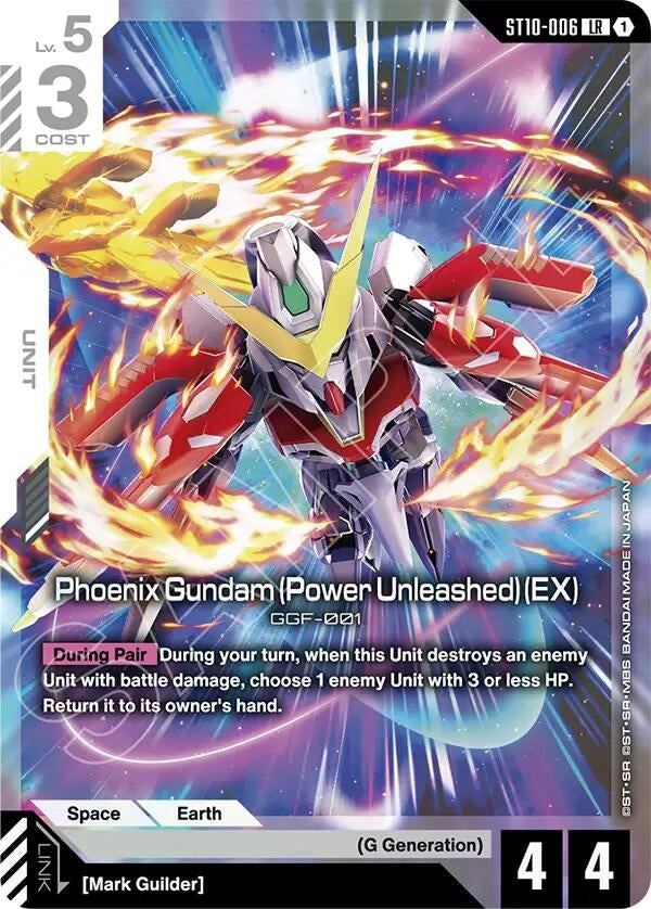 Image for Phoenix Gundam (Power Unleashed) (EX) (ST10-006) [Starter Deck 10: Generation Pulse] {ST10} - Gundam Card Game
